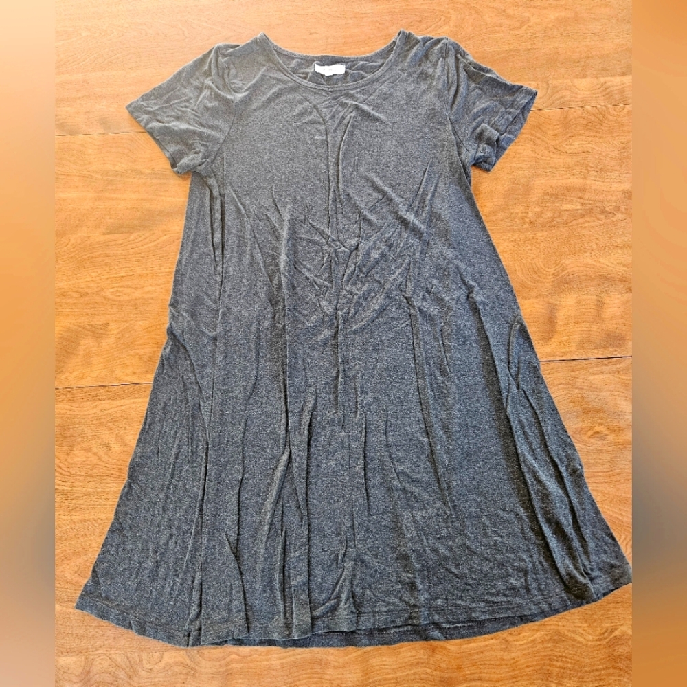 Madewell Gray Tee Shirt Dress